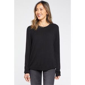 NYDJ Classic Crewneck Wool Sweater NEW size XL Black